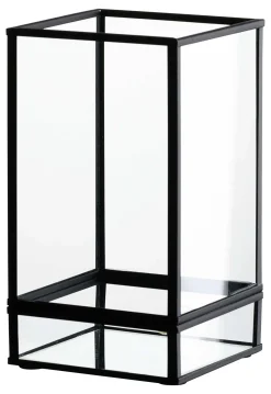 Best Windlicht Nero | 11 x 11 x 18 cm | schwarz Windlicht