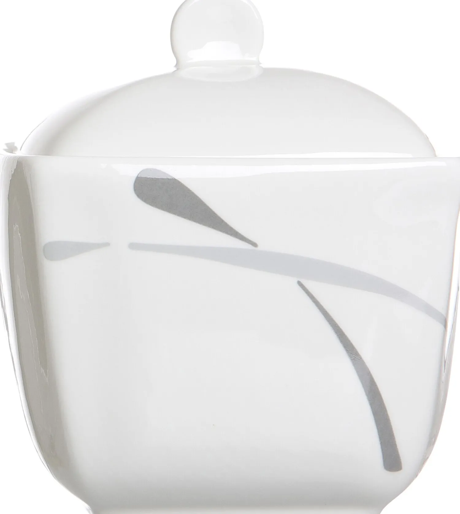 Clearance Zuckerdose Dacapo | 9 x 9 x 7 cm | weiss Zuckerdose